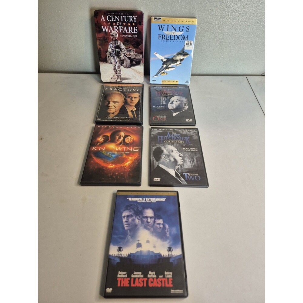 DVD Lot War Documentary Hitchcock Collection Wings of Freedom Fracture Knowing